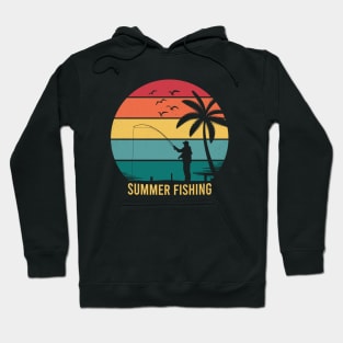 summer fishing vintage Hoodie